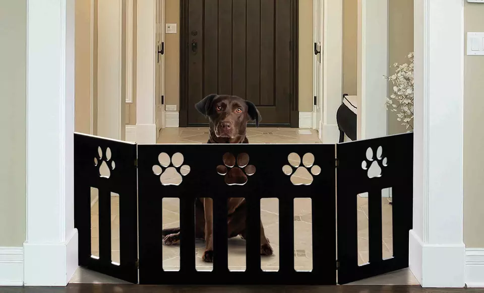 Adjustable Pet Gate (Up to 77% Off). Multiple Styles Available. Free Shipping and Free Returns. - Primary Image