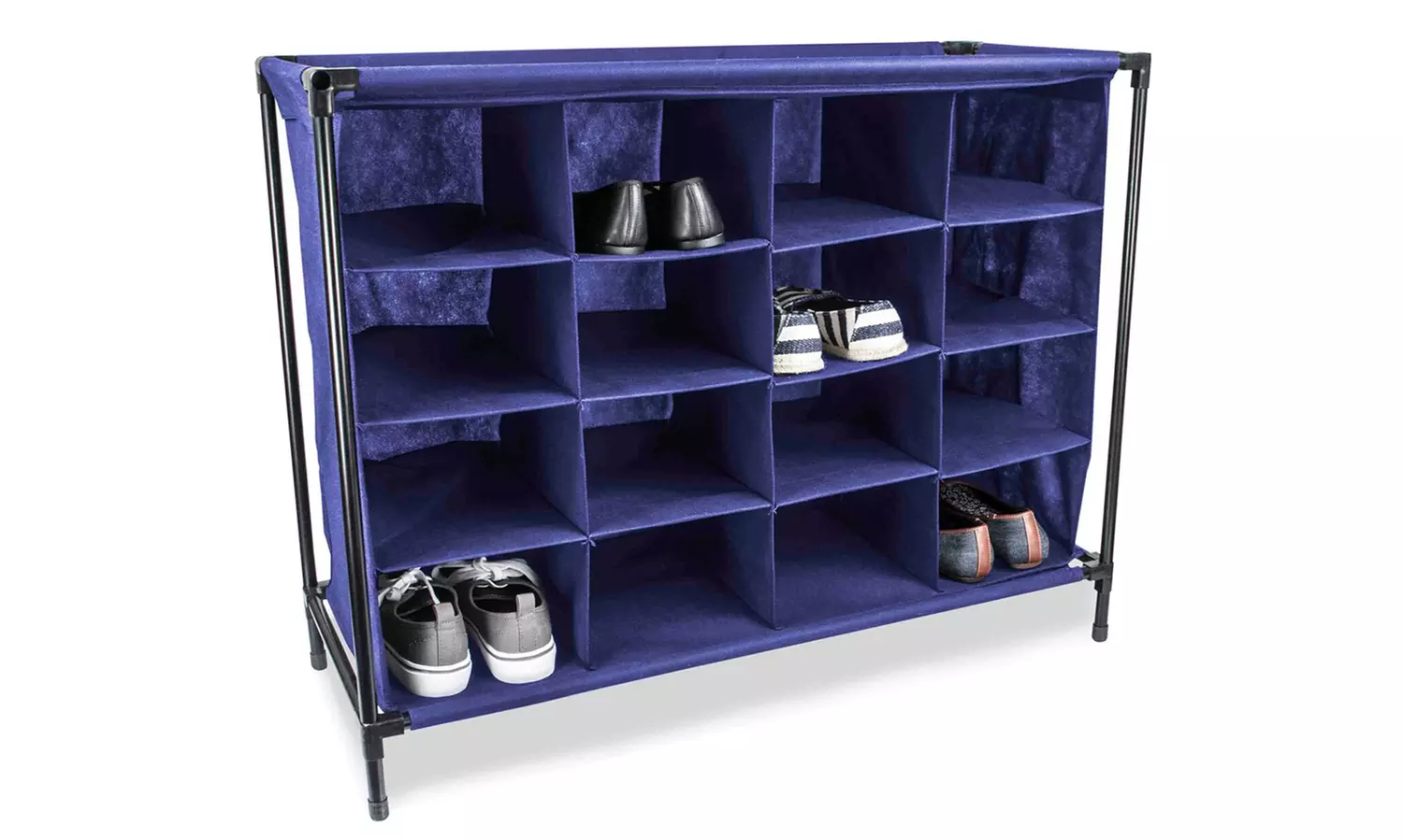 Sunbeam 16-Compartment Cubby Shoe Rack - Second Medium
