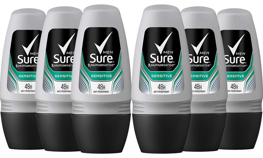 Image 3: Six-Pack of Sure Men's Roll-On Antiperspirant Deodorants 50ml