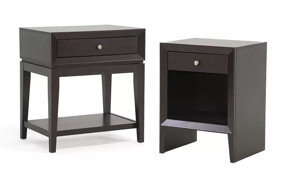 Contemporary Espresso-Finish Nightstands with Storage. Multiple Styles from $59.99–$99.99. - Primary Image