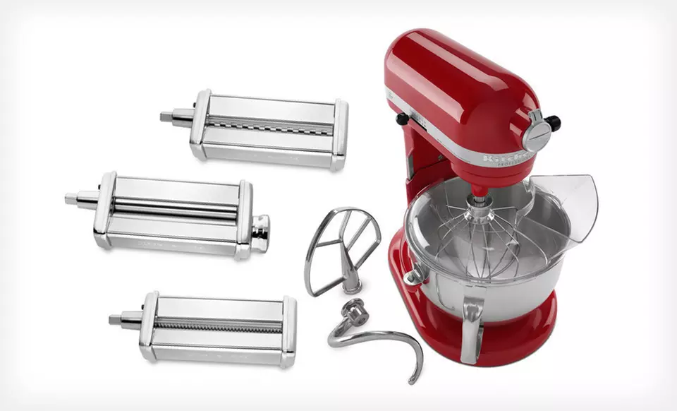 $449 for a KitchenAid Stand Mixer and Pasta Set ($819.98 List Price). Three Colors Available. Free Shipping. - Second Medium