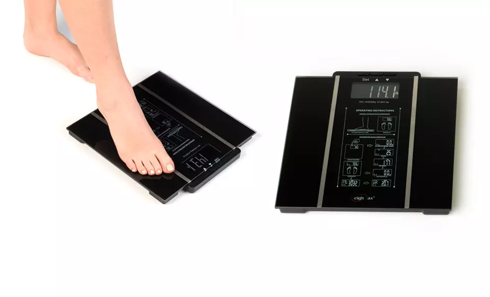 Weighmax Digital Body-Fat Scale in Black or White. Free Returns. - Second Medium