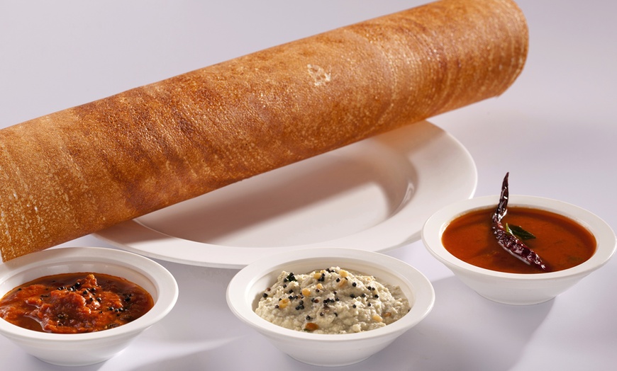 Image 1: Indian Dosa with Drink