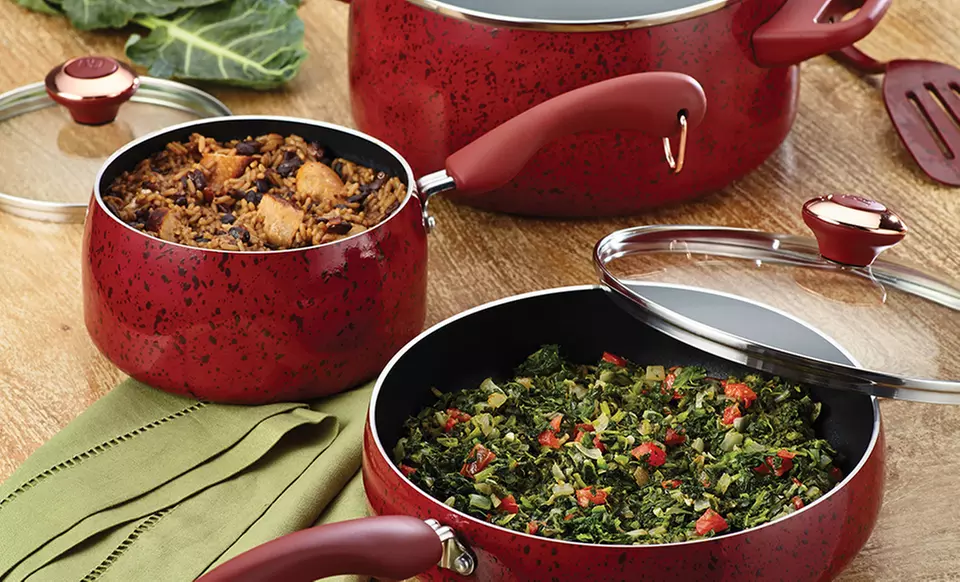 Paula Deen Signature Porcelain Nonstick 15-Piece Cookware Set - Second Medium