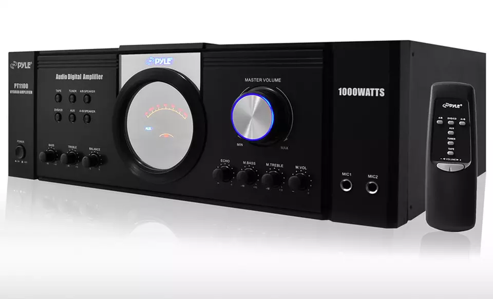 Pyle 1,000-Watt Home-Theater Amplifier (PT1100). Free Returns. - Primary Image