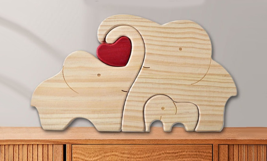 Image 10: Custom Elephants Family Puzzle