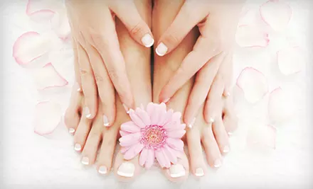 $30 for a Manicure and Pedicure from Robin Ford at Expression Salon ($60 Value) - Primary Image