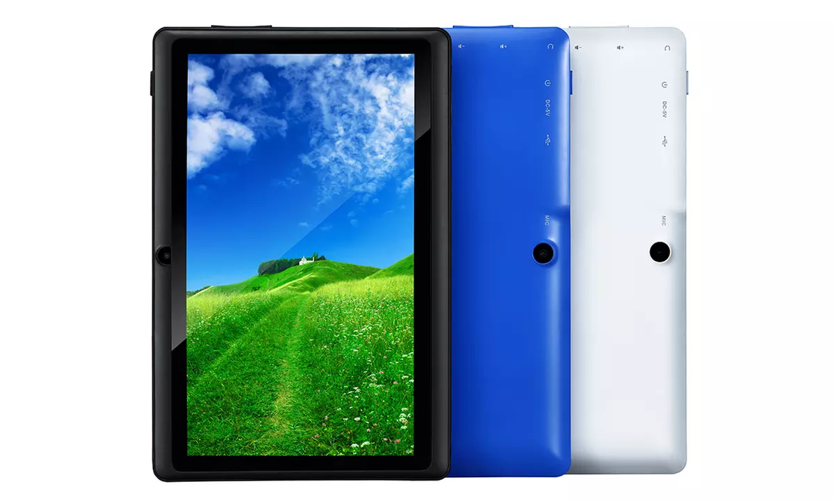 TG-TEK 8GB 7" Tablet with Android OS, Quad-Core Processor, and Custom Leather Case - Primary Image