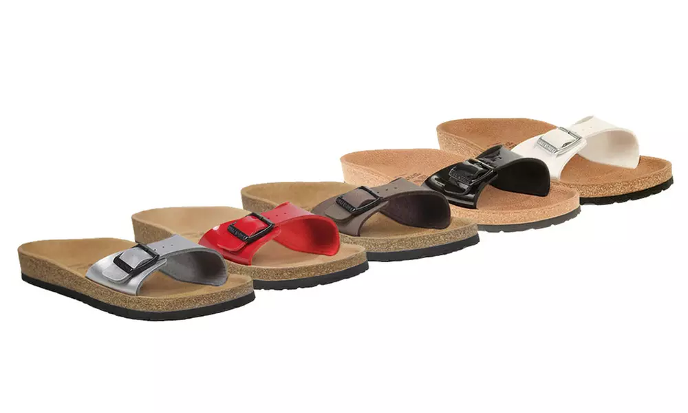 Ladies' Birkenstock Relax 100 Footbed One Strap Sandals in Choice of 9 Colours for £29.99 (25% Off) - Primary Image