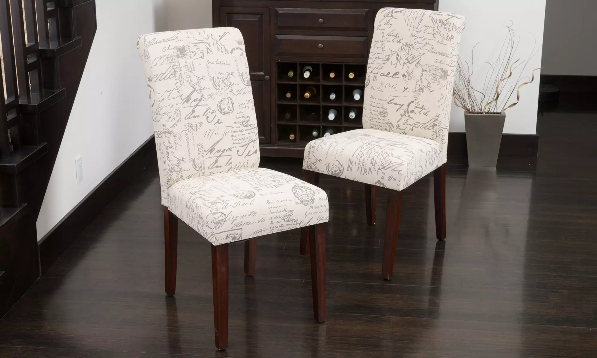 Cosette Script Dining Room Chairs (Set of 2) - Primary Image