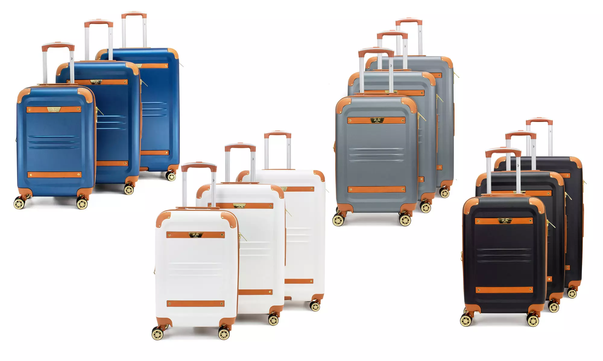 19V69 Italia Vintage Expandable Hardside Spinner Luggage Set (3-Piece) - Primary Image