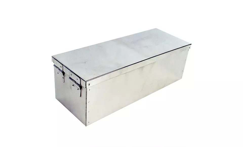 Oversized 12-Inch Metal Storage Lock Box - Primary Image