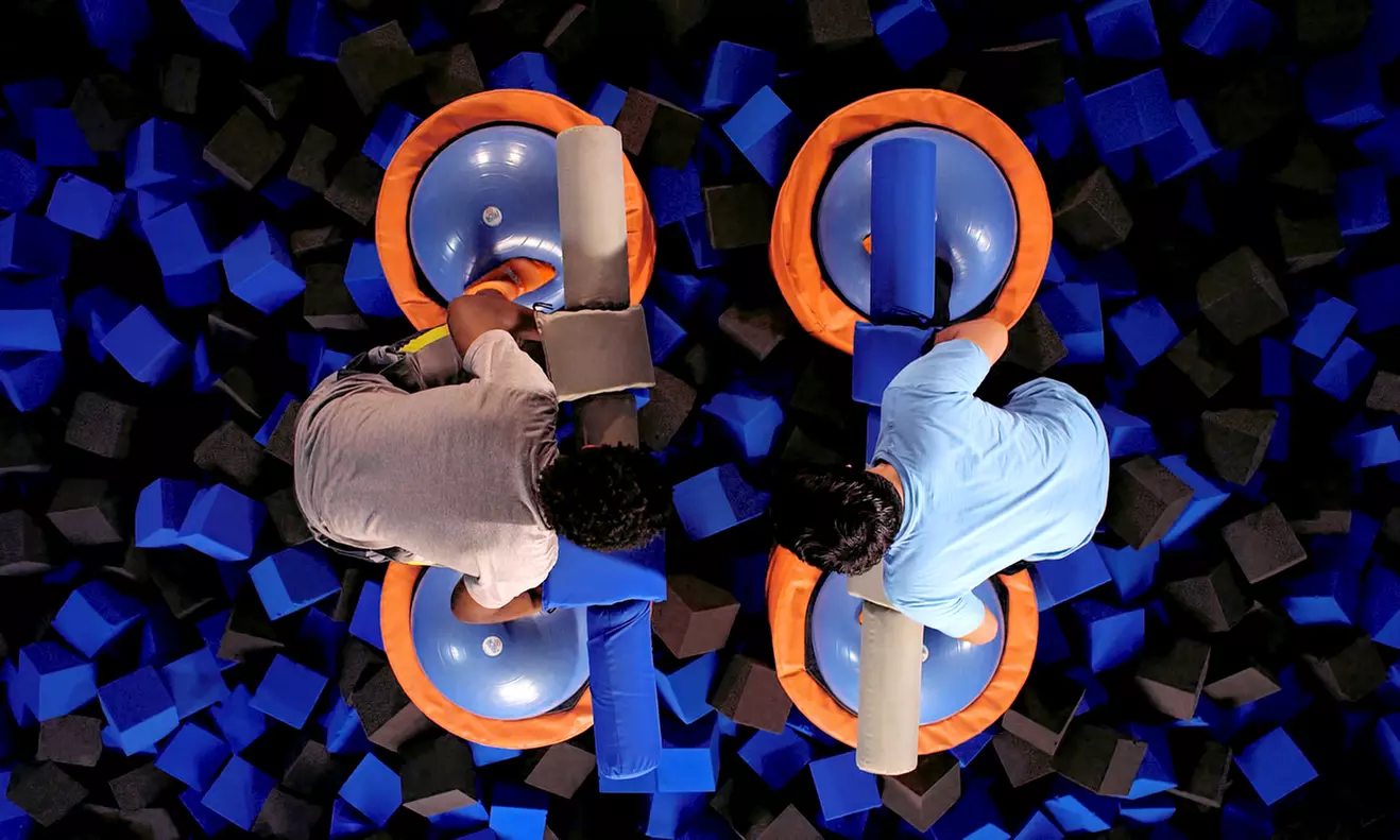 Two 60-Minute Indoor-Trampoline Passes at Sky Zone Fishers (Up to 43% Off). Two Options Available. - Second Medium