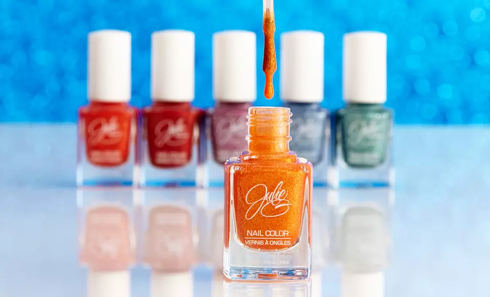$12.99 for 6 Full-Size JulieG Frosted Gumdrops Nail Polishes ($23.94 List Price) - Second Medium