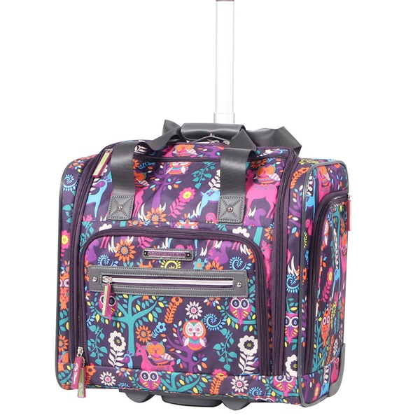 lily bloom forest owl luggage