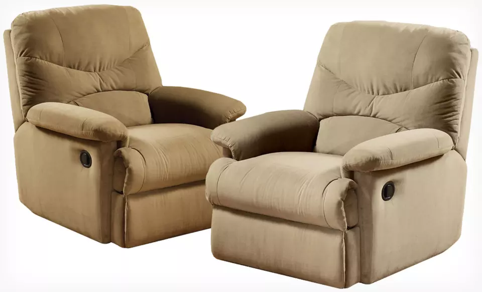 $199.99 for an Acme Microfiber Recliner in Beige, Chocolate, Light Brown, or Sage ($499.99 List Price) - Second Medium