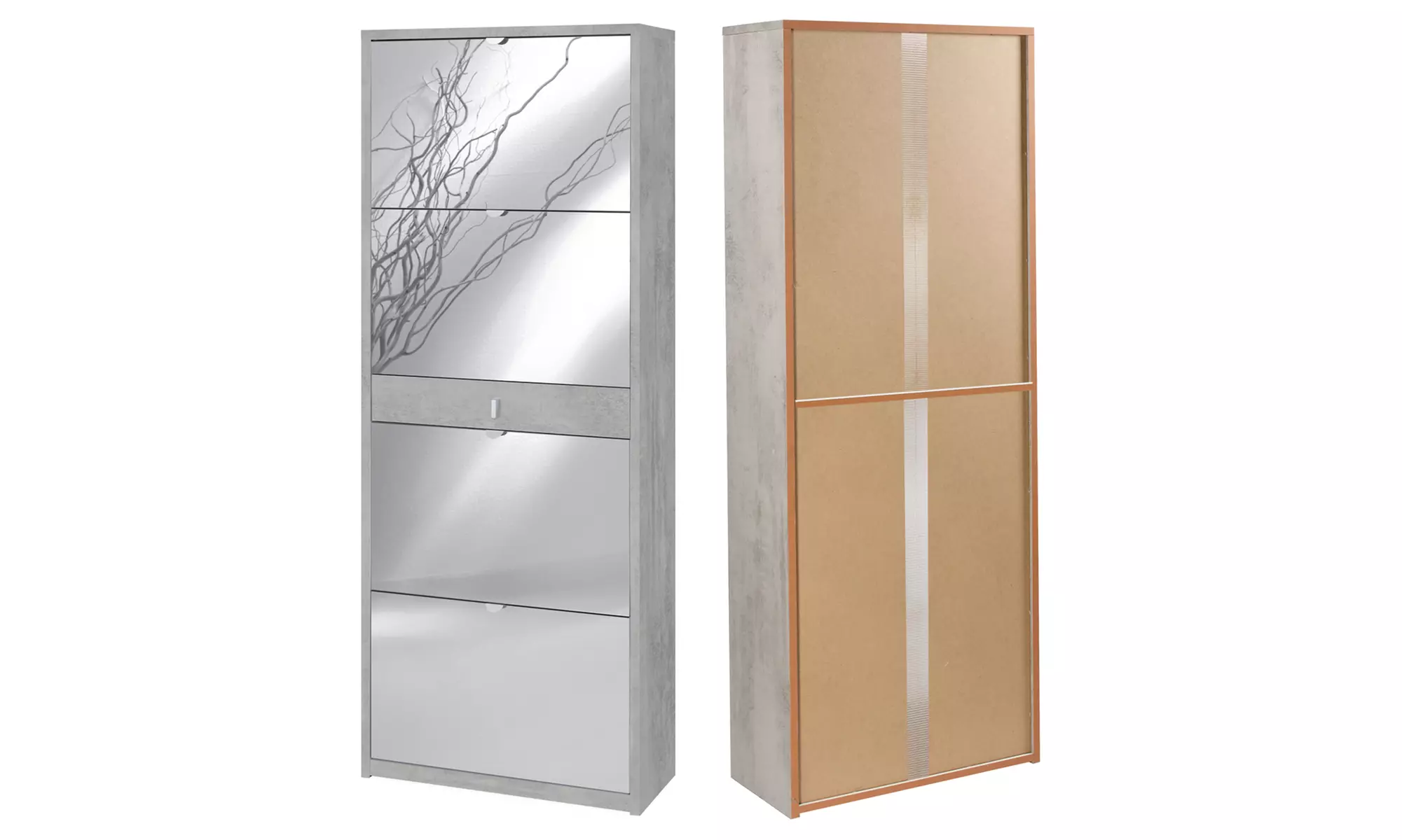 Scarpiera con specchio  Made in Italy