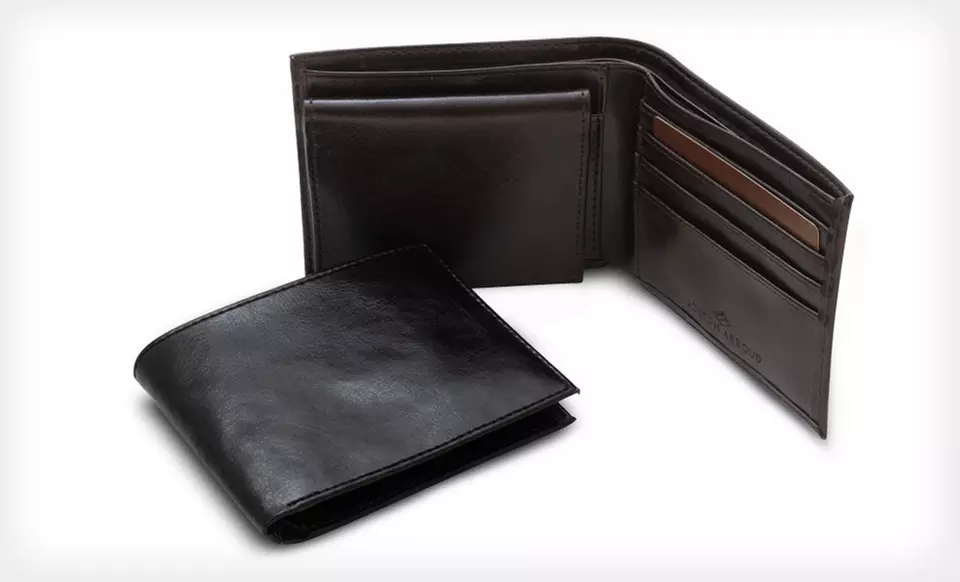 $17.99 for Joseph Abboud Bifold or Trifold Leather Wallet in Black or Brown ($40 List Price). Free Shipping and Returns. - Second Medium