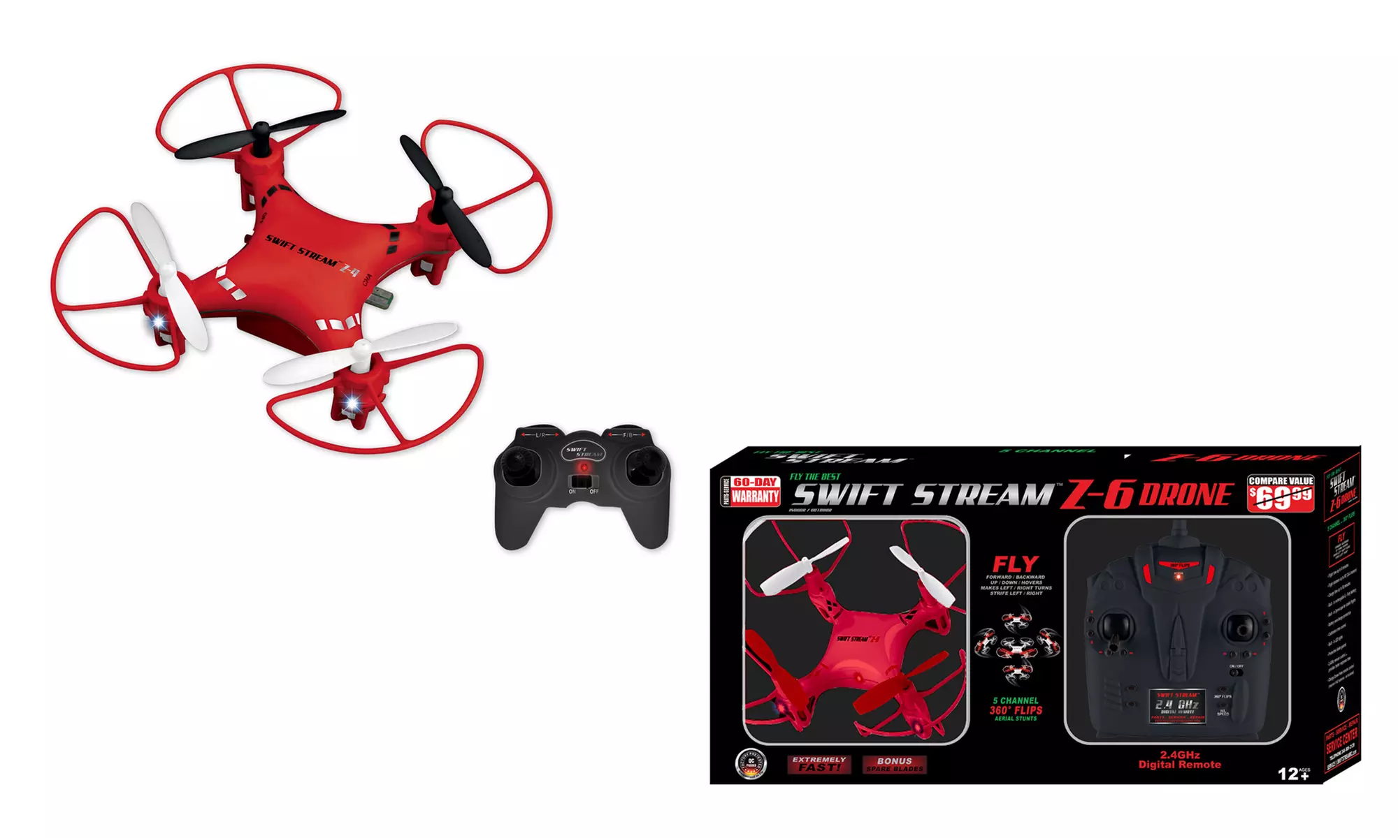 Swift Stream RC Z-6 or Z-4 Drone - Second Medium