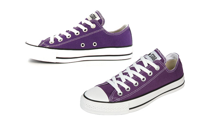 converse basse mauve