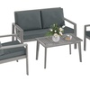 Image 3: Outsunny Four Seater Garden Furniture Set