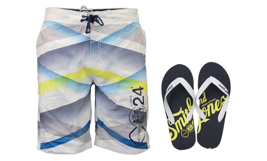 Image 2: Swim Shorts & Flip Flops Sets