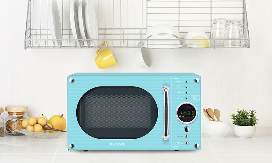 daewoo turquoise microwave