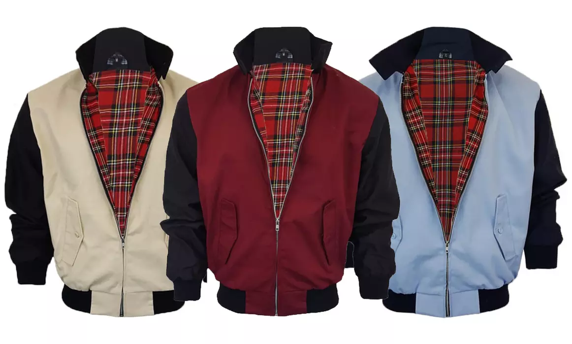 Blouson Bicolore doublure tartan pour Homme - Primary Image