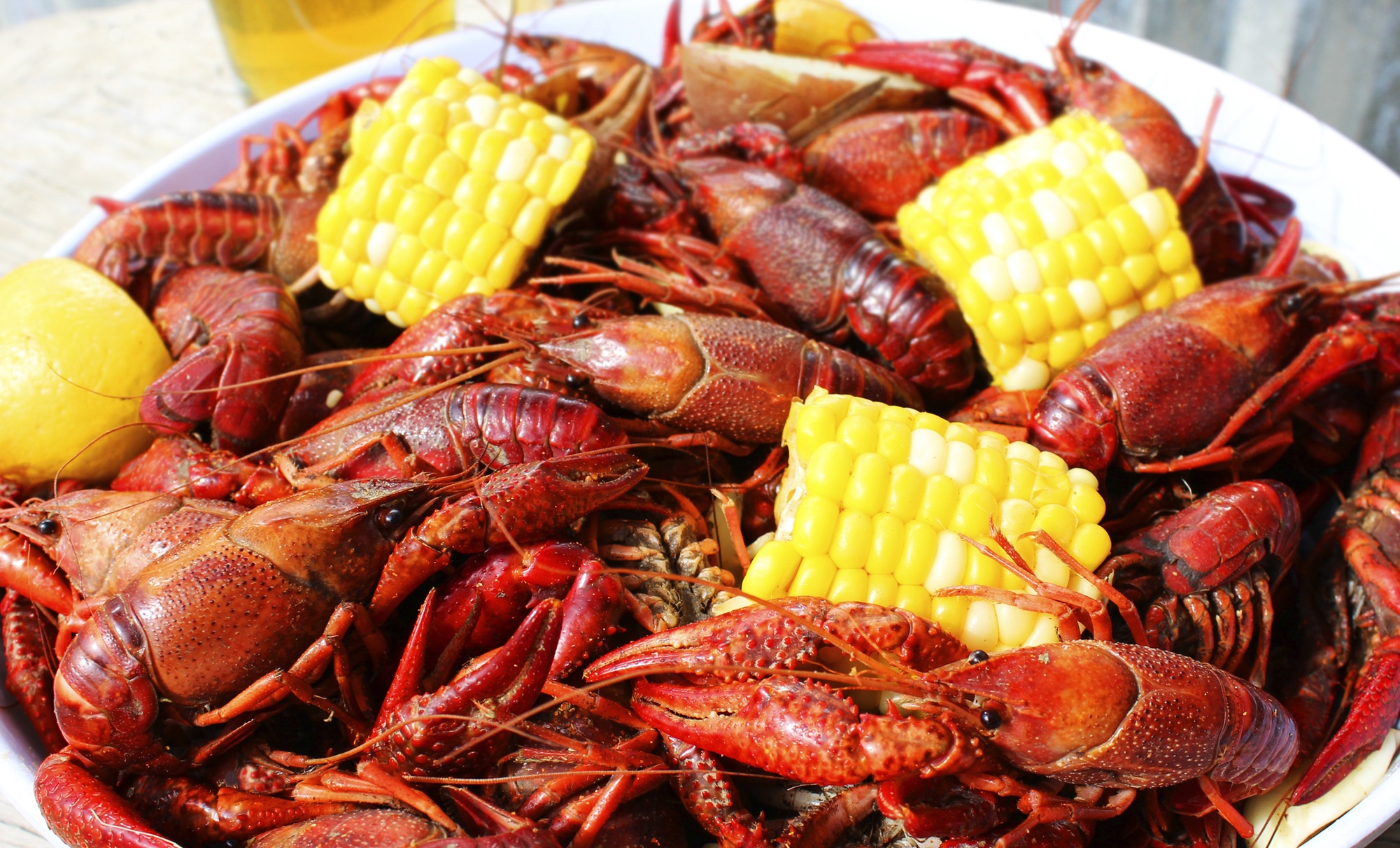 Tasty Cajun Mussel, Shrimp Bowls and Fried Baskets Feast
