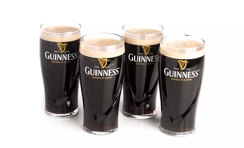 Set of 4 or 12 Guinness 20oz. Gravity Pint Glasses from $14.99–$32.99 - Second Medium