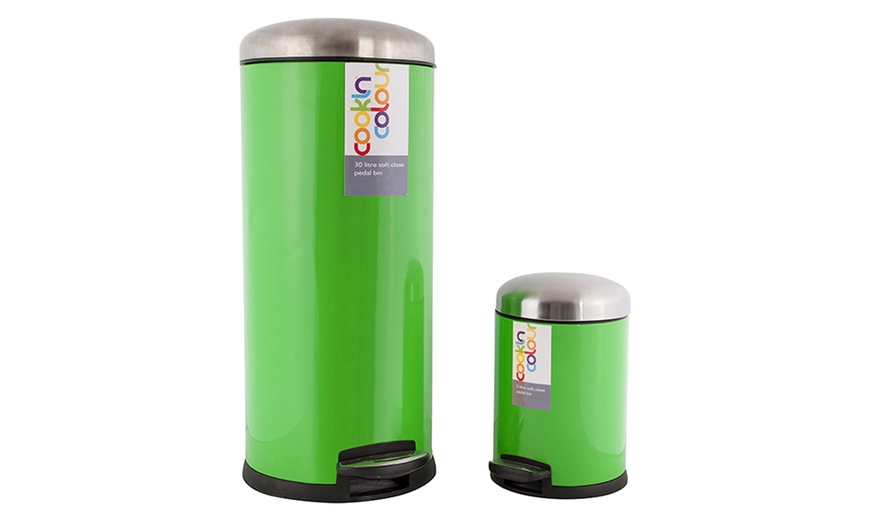 Image 4: 30L and 5L Pedal Bins