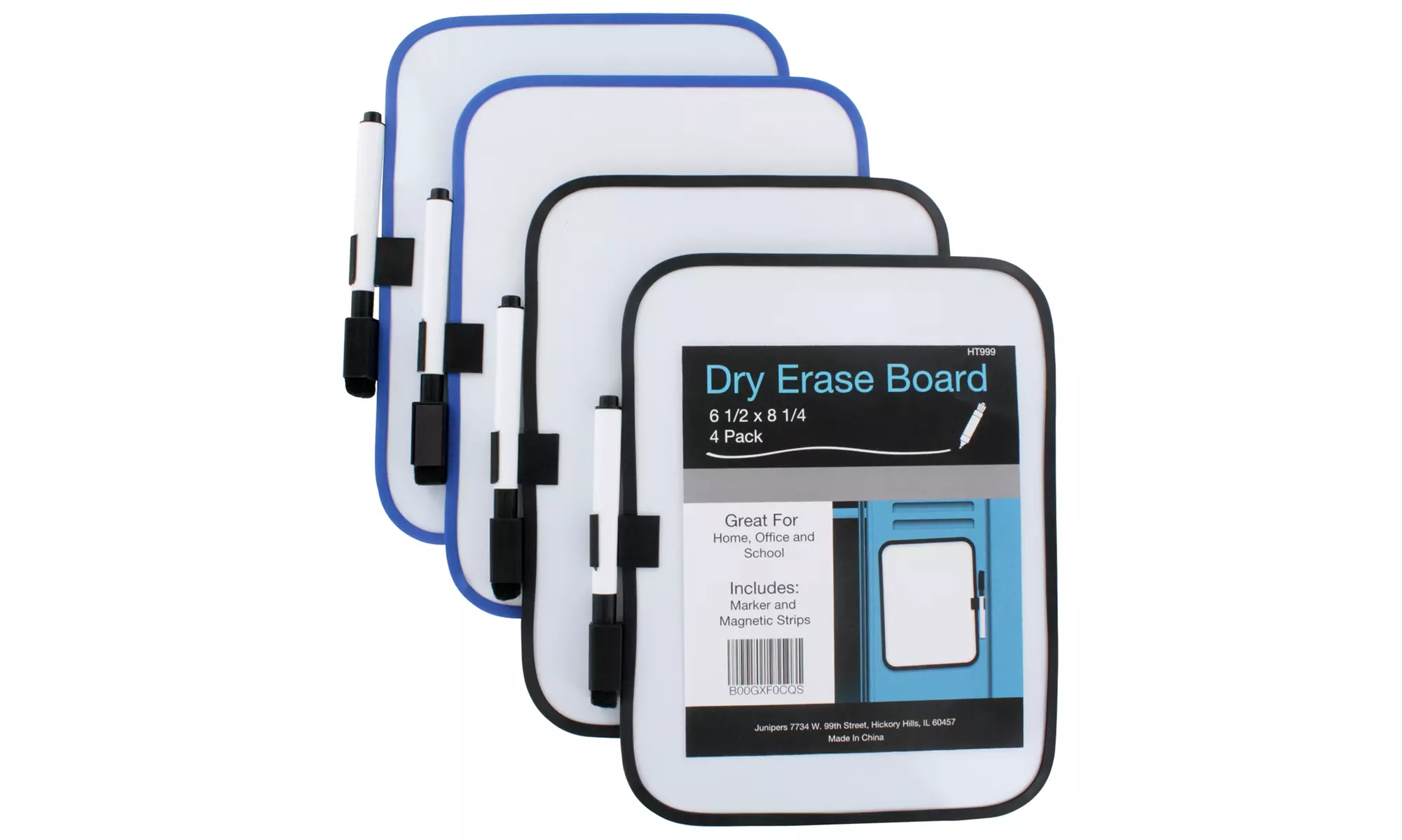 6"x8" Dry-Erase Whiteboards (4-Pack) - Primary Image