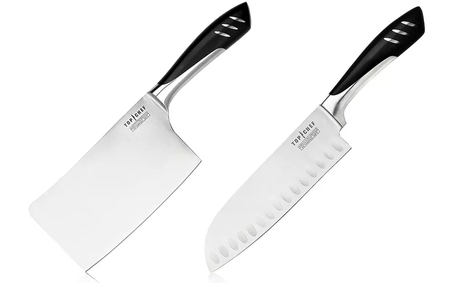 Top Chef 7" Stainless Steel Santoku Knife or Cleaver - Primary Image