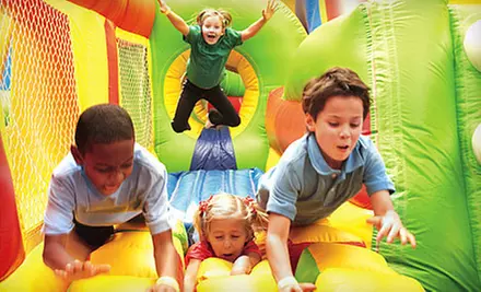 Four or Eight Play-Center Visits with Arcade Card, or Party for up to 24 Kids with Pizza at Monkey Joe's (Up to 52% Off) - Primary Image