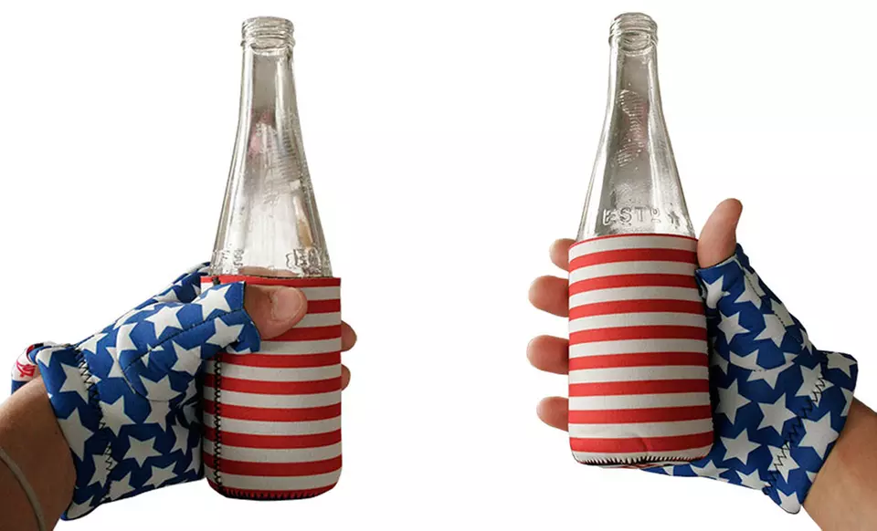 Suzy Kuzy American-Themed Beverage Mitt. Multiple Options Available. Free Returns. - Second Medium