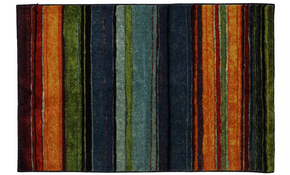 Mohawk Home Rainbow Stripe Rug in 60"x96" or 96"x120" from $74.99–$159.99. Free Returns. - Second Medium