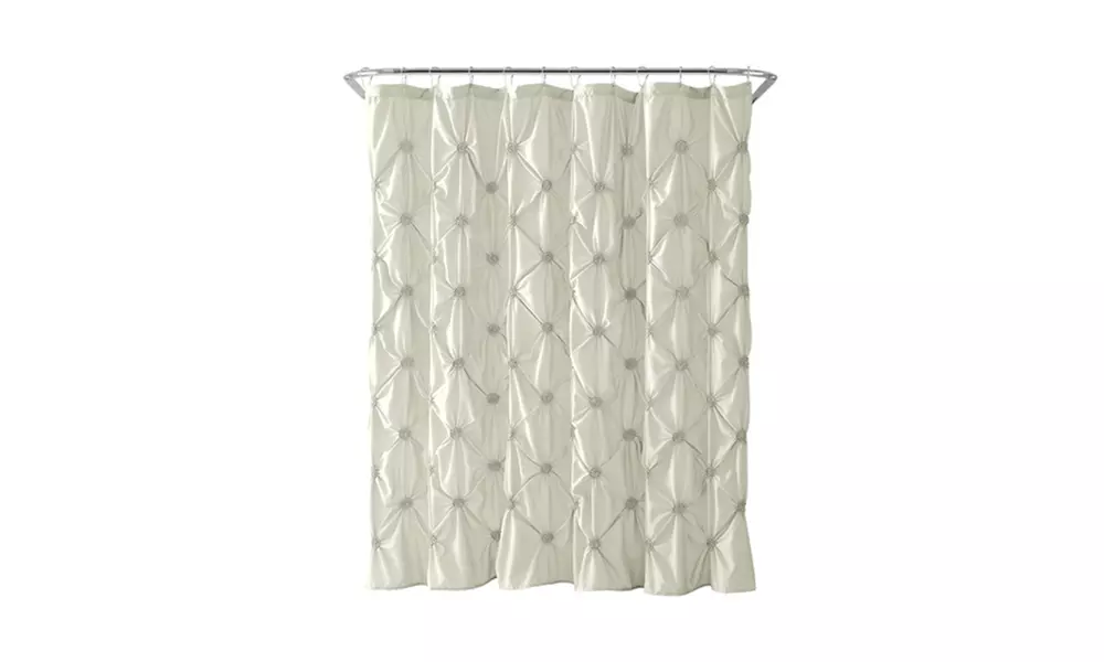 Textured Bathroom Shower Curtain - Primary Image
