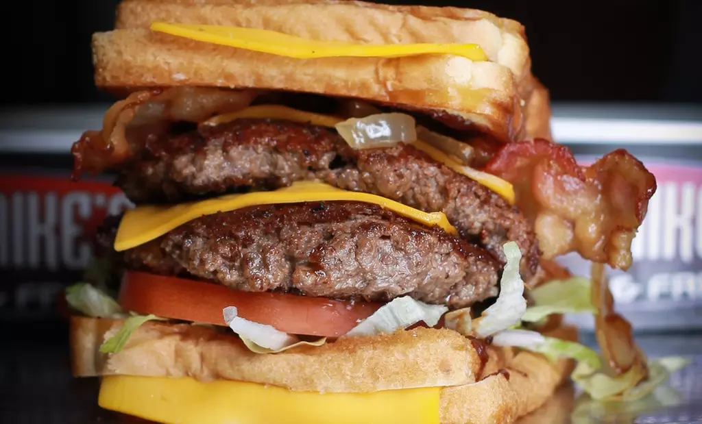 Gourmet Burgers with Fries and Soft Drinks at Mad Mike's Burgers and Fries (Up to 23% Off) - Primary Image