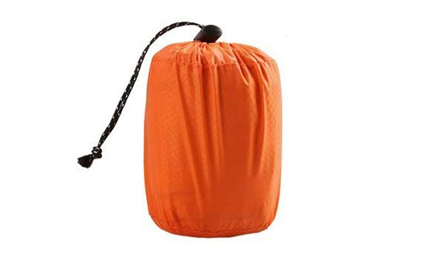 Image 3: PE Emergency Sleeping Bag Thermal Waterproof Outdoor Survival Camping Bag