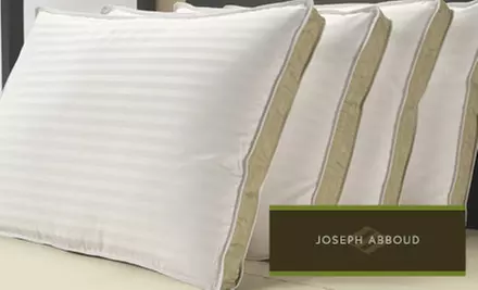 Four-Pack of Standard- or King-Size Joseph Abboud Gusseted 300 TC Cotton Down-Alternative Pillows (Up to 51% Off) - Primary Image