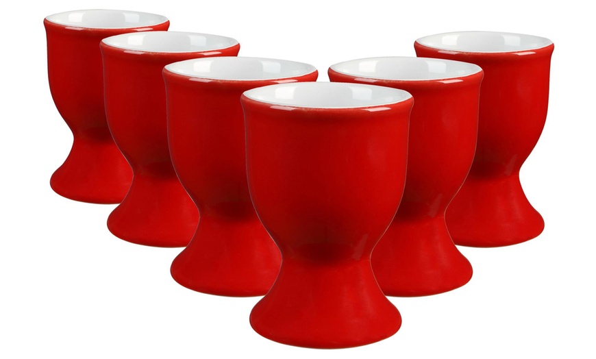 Image 4: Pack of Six Argon Tableware Glazed Egg Cups
