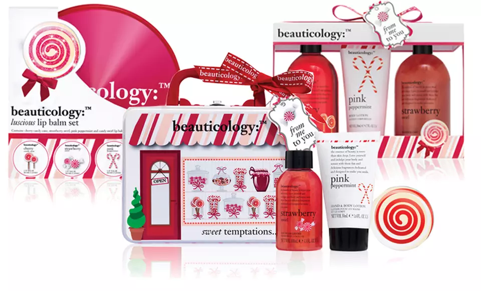 Baylis & Harding Beauticology Candy Cane Beauty Sets. Three Options from $11.99–$19.99.  - Primary Image