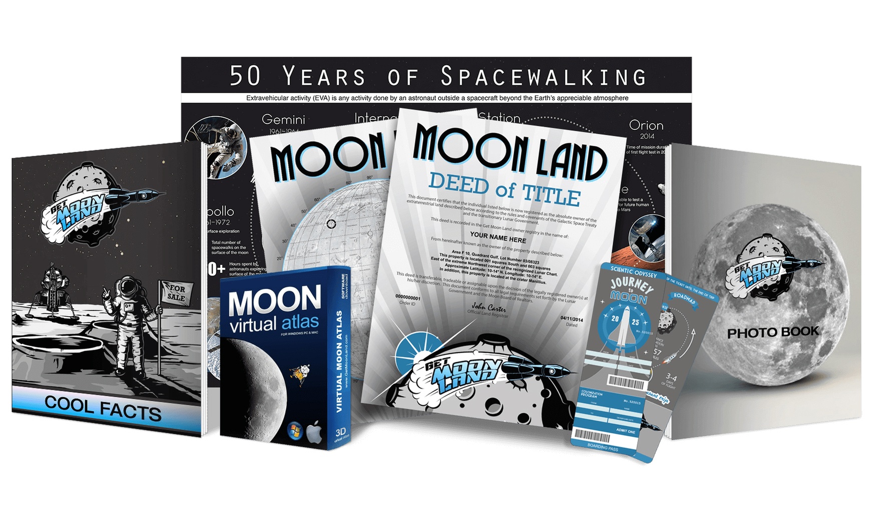 Claim Your Own Acre of Land on the Moon with Digital Extras