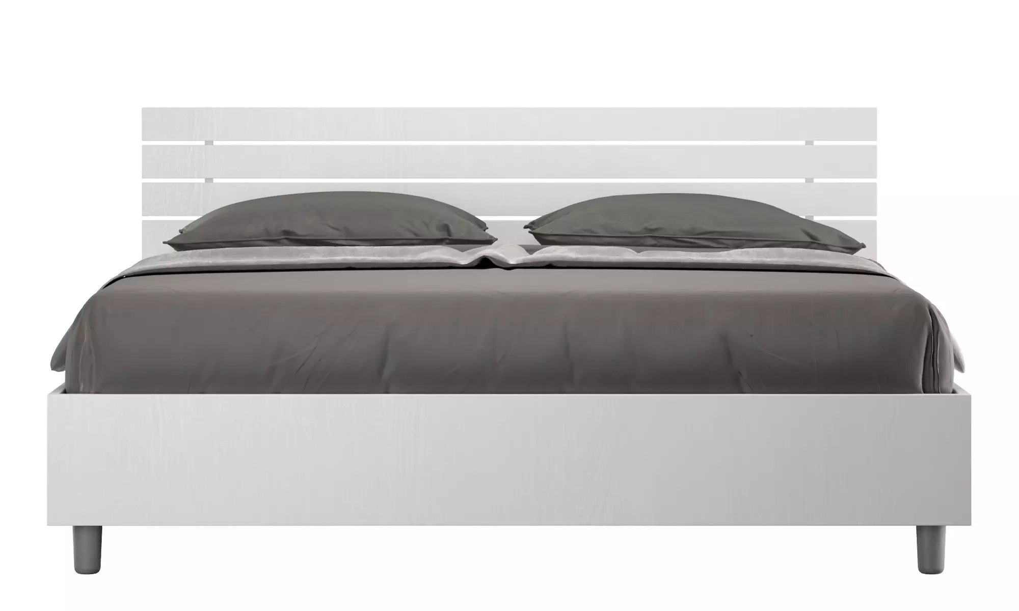 Lit double Ankel, avec tête de lit en mélamine