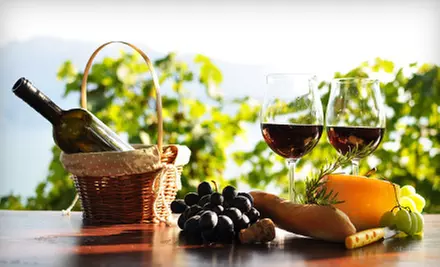 $24 for Wine Glasses, Meat and Cheese Tray, and Corkscrews for Four at Old Firehouse Winery in Geneva ($49 Value) - Primary Image