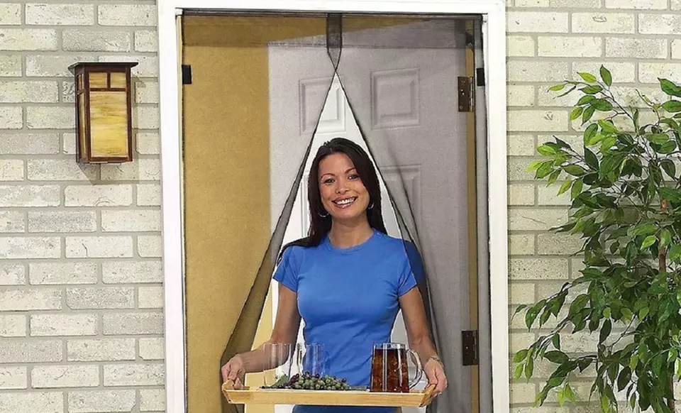 Instant Open-and-Close Magnetic Screen Door - Primary Image