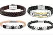 $9.99 for a Men's Stainless Steel Bracelet ($35 List Price). 20 Styles Available. Free Returns. - Second Medium