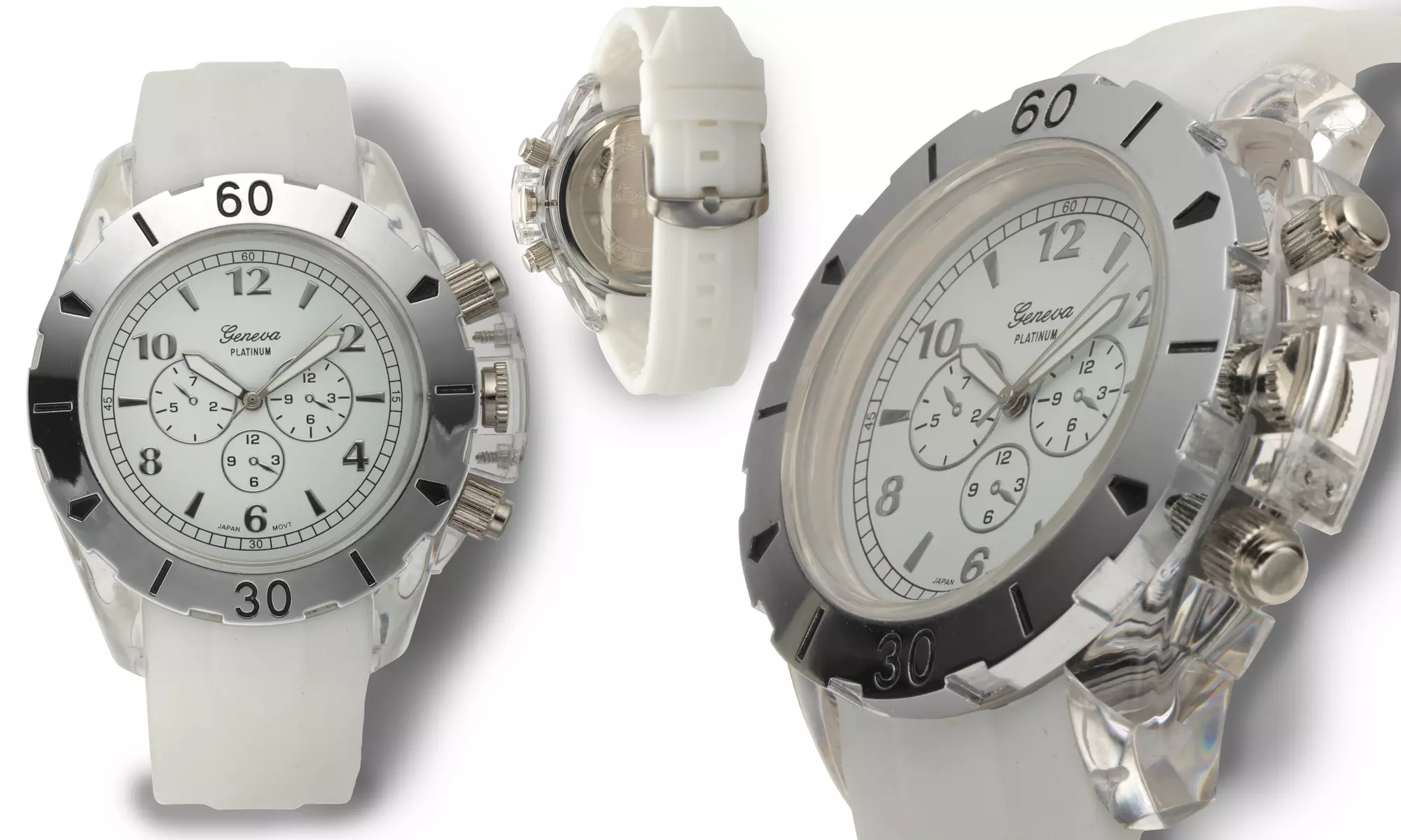 Geneva Platinum Men's Clarion Collection Watches - Second Medium