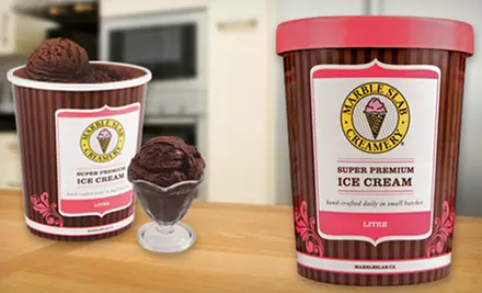 $12 for Two Litres of Pre-Packed Ice Cream at Marble Slab Creamery (Up to $21.90 Value)  - Primary Image