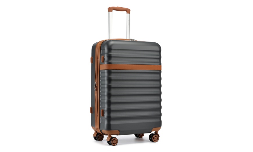 Image 16: Lightweight Hard Shell ABS+PC Suitcase with TSA Lock 